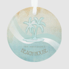 Adorno Beach House Palm Trees Aqua ID623