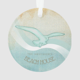 Adorno Beach House Seagull Aqua Blue ID623