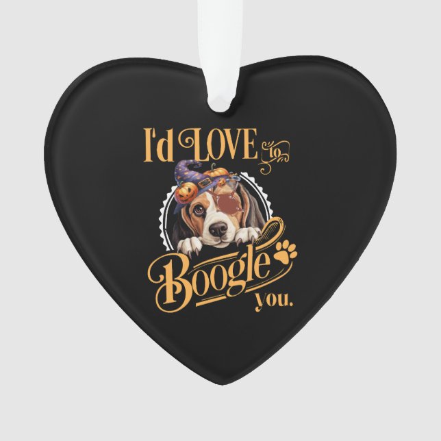 Adorno Beagle Mom Halloween Dog Lover (Anverso)