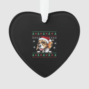 Adorno Beagle Navidades Uglyer Dog Xmas camiseta sobredim