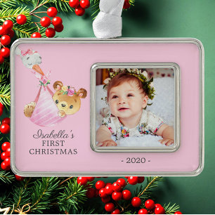 Adorno Bear de entrega especial primera foto de Navidad