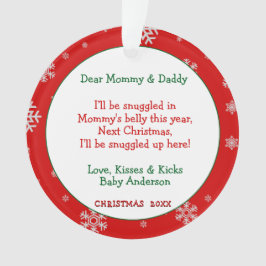 Adorno Bebé Ultrasonido Padres nuevos