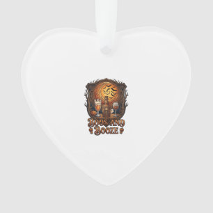 Adorno Bebida de Boos Halloween Cráneo Botella Cerveza Vi
