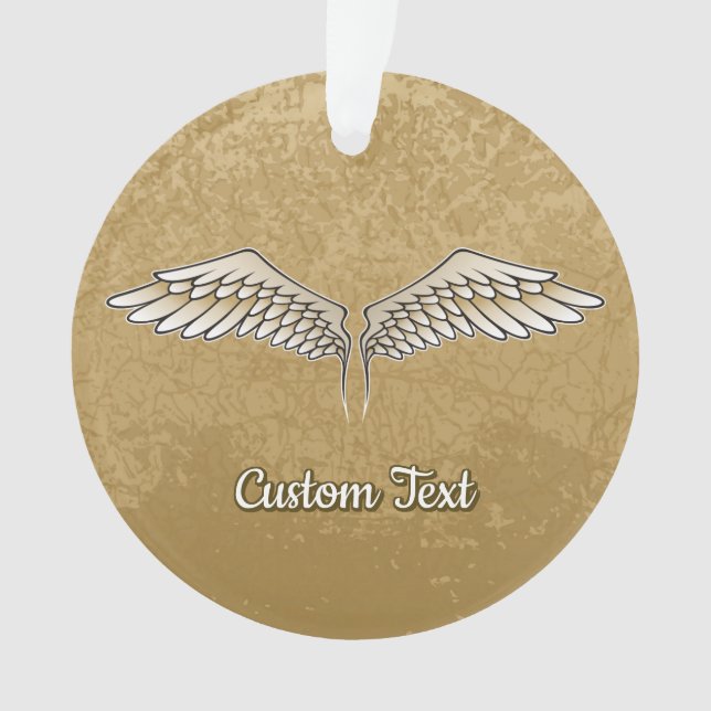 Adorno Beige Wings Ornament (Anverso)