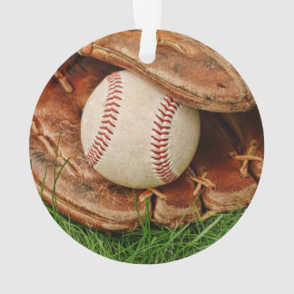 Adorno Béisbol con un mitón viejo
