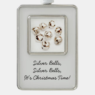 Adorno Bells de plata - ornamentos