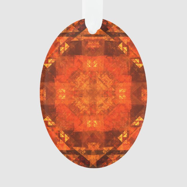 Adorno Bendición Abstract Art Acrylic Oval (Anverso)