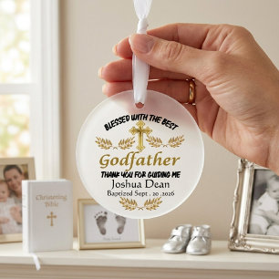 Adorno Bendición personalizada del padrino, Bautizo perso