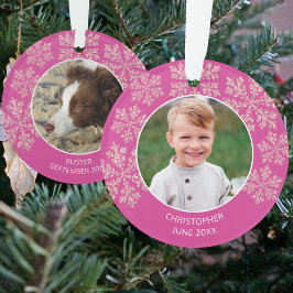 Adorno Berry Bling Cute de Snowflake 2 Navidades de fotog