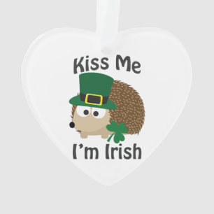 Adorno Bésame Im Irlandés St Patricks Day Hedgehog