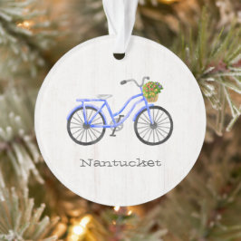 Adorno Bicicleta Nantucket Familia Reunión Año Flores Div
