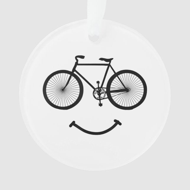 Adorno Bicicleta y sonrisa camiseta ciclismo Tee Shirt Bl (Anverso)