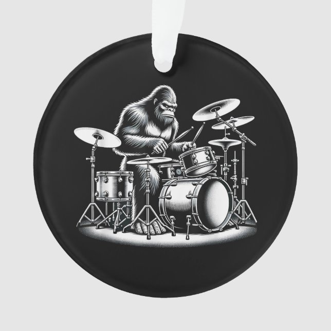 Adorno Bidón de pie gigante Sasquatch Tambor de tambores  (Anverso)