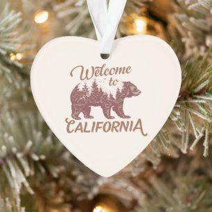 Adorno Bienvenidos a California Bear