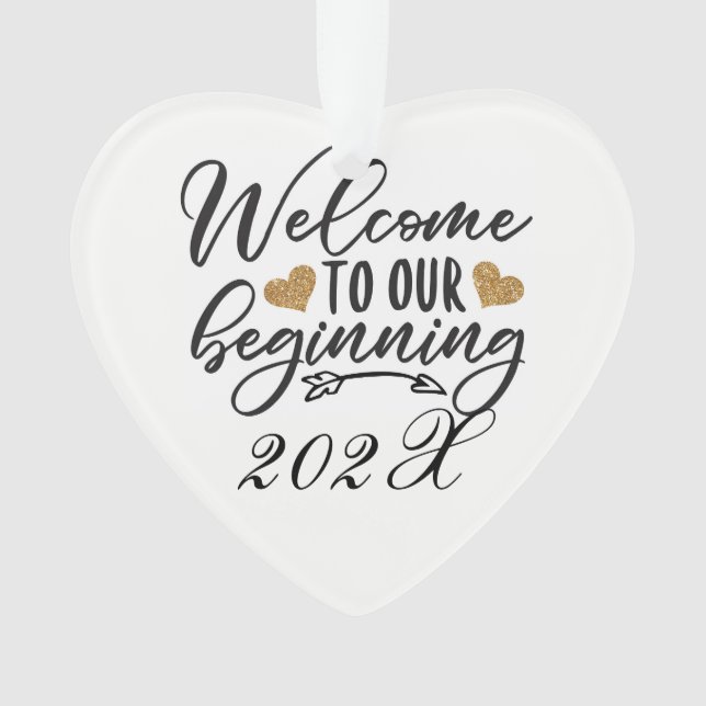 Adorno Bienvenidos A Nuestro Comienzo Anual (Anverso)