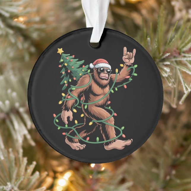 Adorno Bigfoot Santa Christmas Tree Sasquatch Santa  (Árbol)