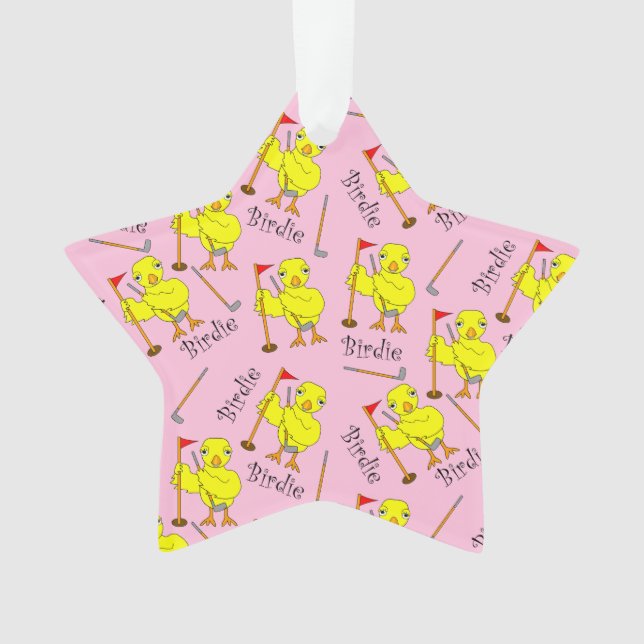 Adorno Birdie Golfer Chick (Anverso)