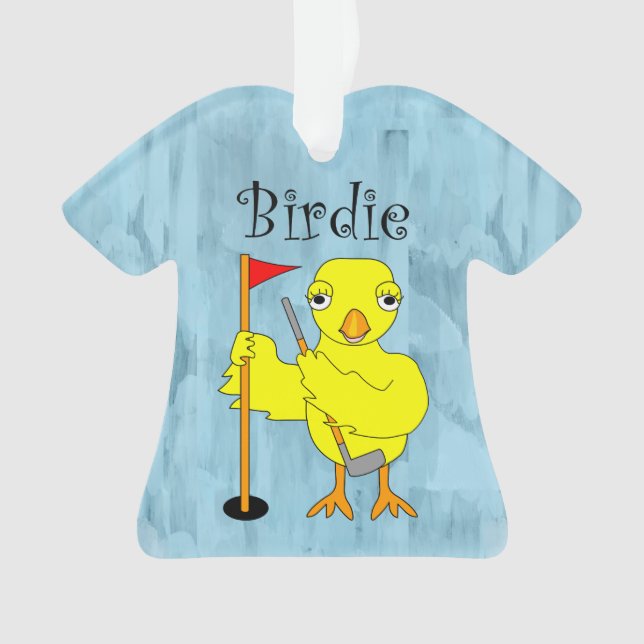 Adorno Birdie Golfer Chick (Anverso)