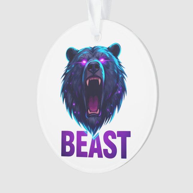 Adorno Black Bear 'BEAST' - Bold Aesthetic (Anverso)