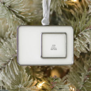 Adorno Blanco Personalizado – Su logotipo y texto aquí