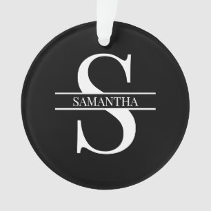 Adorno Blanco y negro elegante personalizado