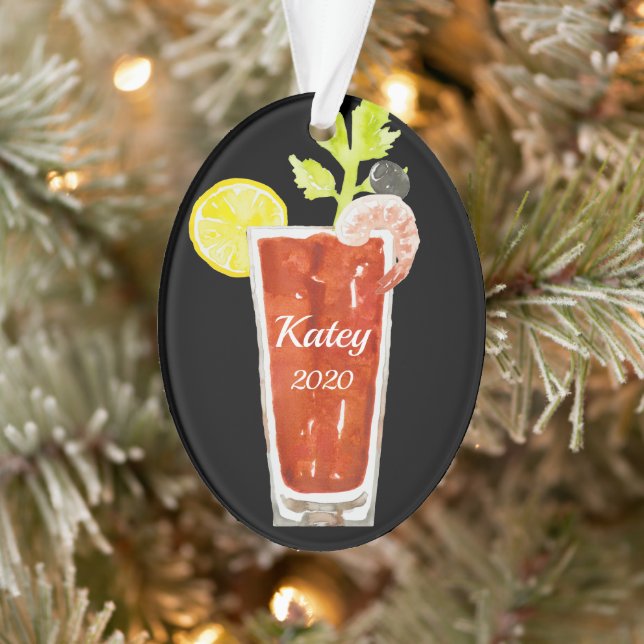 Adorno Bloody Mary Cocktail Personalizado (Árbol)