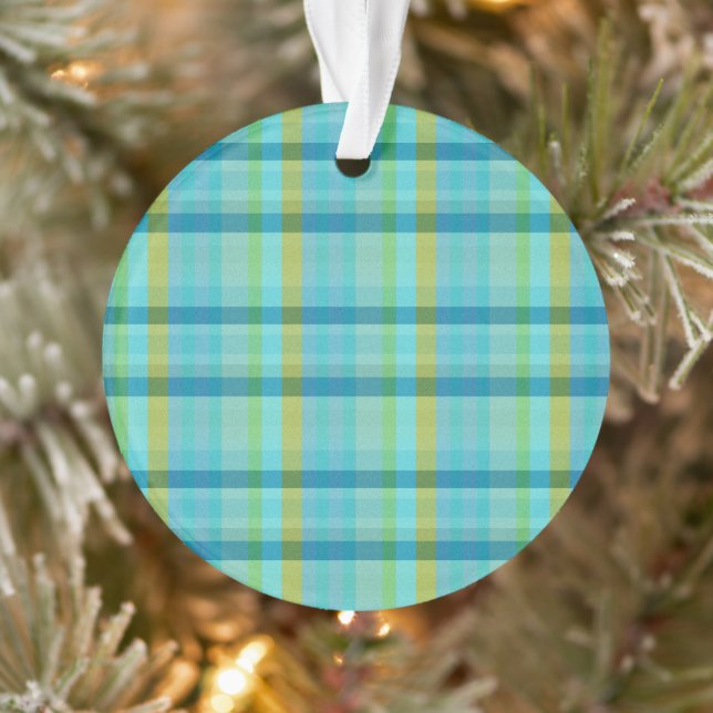 Adorno Blue Plaid by Shirley Taylor (Árbol)
