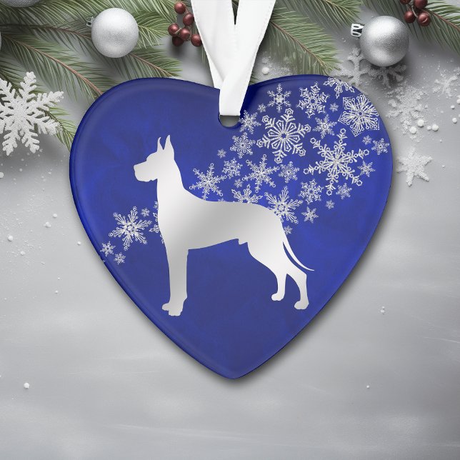 Adorno Blue Silver Snack Great Dane (Subido por el creador)