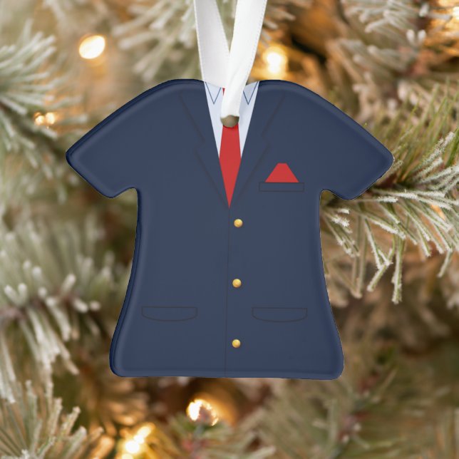 Adorno Blue Suit Red Tie Professional (Árbol)