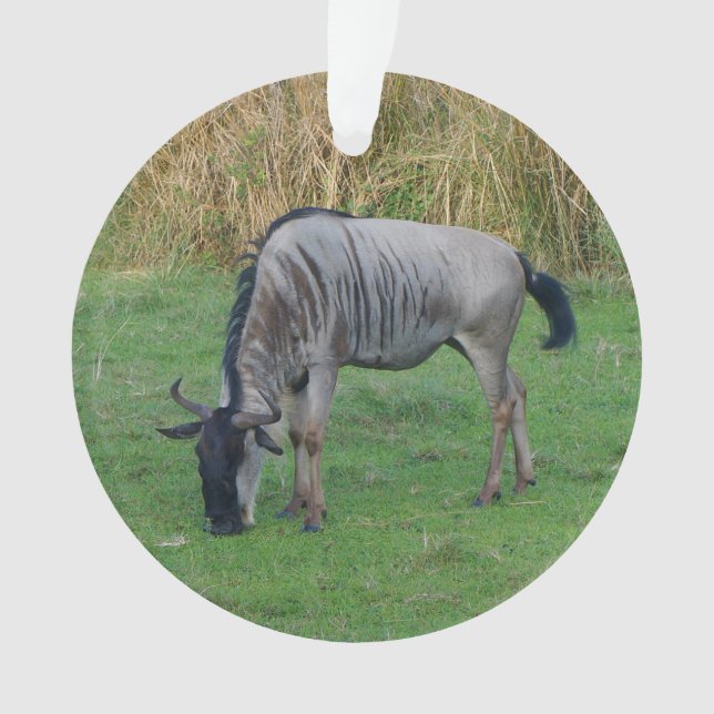 Adorno Blue Wildebeest #1 Ornament (Anverso)