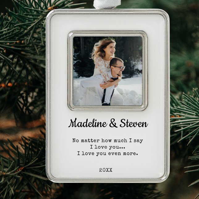 Adorno Boda Photo Keepsake | Novedades (Wedding Photo Keepsake | Newlyweds Christmas Ornament )