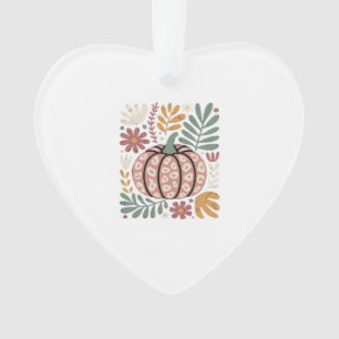 Adorno Boho Leopardo Calabaza Otoño � Floral Retro Otoño