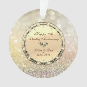 Adorno Bokeh, 50º Aniversario de bodas de Diamantes