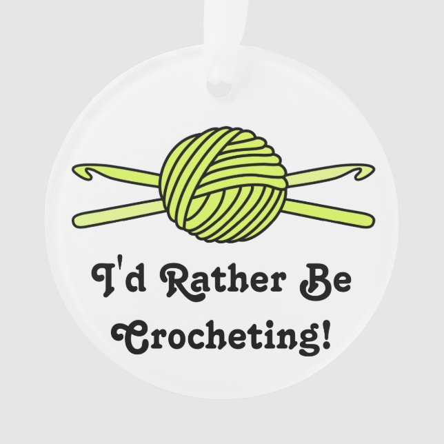 Adorno Bola amarilla de los ganchos del hilado y de (Anverso)