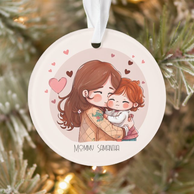 Adorno Bono de mamá y hija Adorable (14) (Árbol)