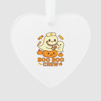 Adorno Boo Boo Crew Nurse Funny Halloween Ghost Nurse Gir
