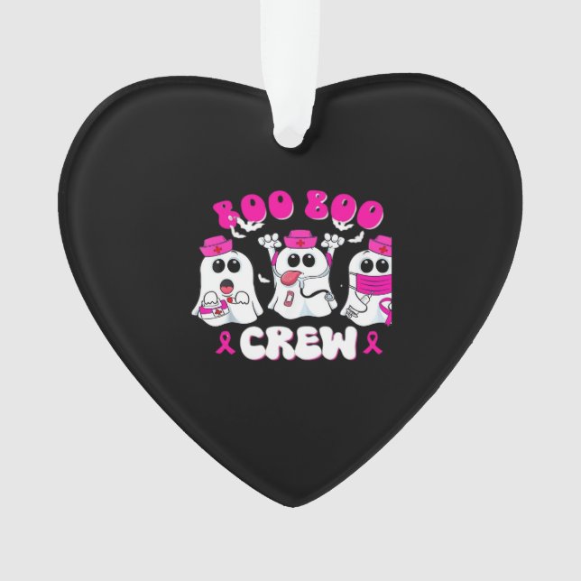Adorno Boo Boo Crew Nurse Halloween Costume Ghost Breast  (Anverso)