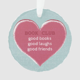 Adorno "Book Club Heart Good Friend"