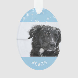 Adorno Border Collie Navidad Foto de Mascota Personalizad