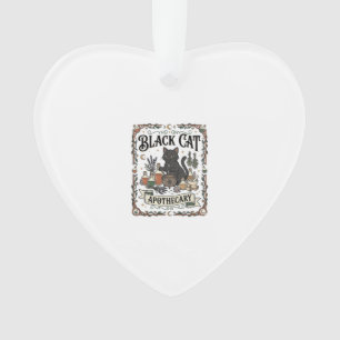 Adorno Botica de Gato Negro Bruja Mística Apothecary 