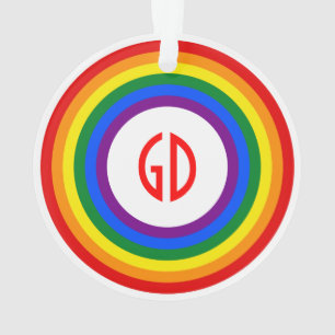 Adorno BOTÓN DE LA BANDERA DE LLUVIA + su signo o monogra