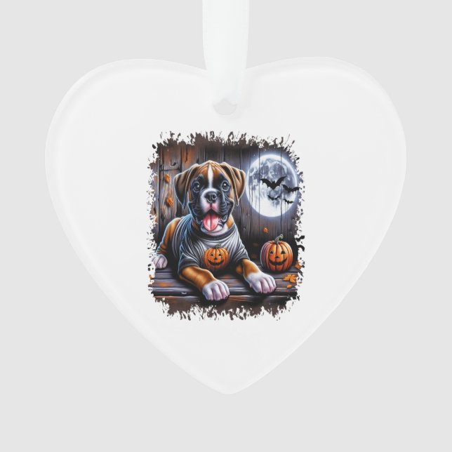 Adorno Boxer Dog Halloween (Anverso)