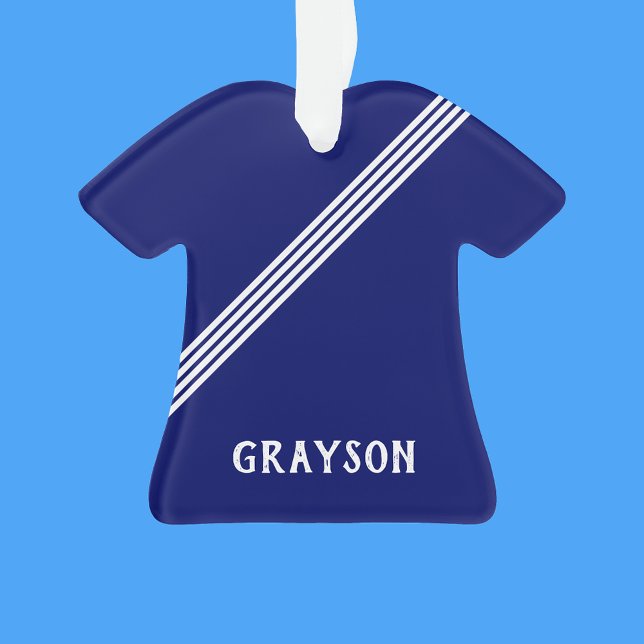 Adorno Boys Navy Blue and White Sports Jersey (Subido por el creador)