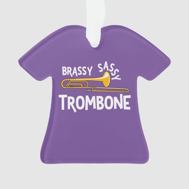 Adorno Brassy Sassy Trombone (Anverso)