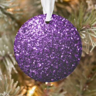 Adorno Brillo falso morado oscuro brillante