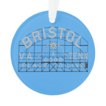 Bristol Rótulo de eslogan en azul