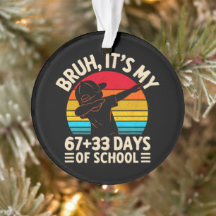 Adorno Bruh Es Mi Día 67 33 De Escuela Día 100