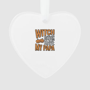 Adorno Bruja Mejor Tenga Mi Camiseta De Papa Halloween Pa