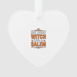 Adorno Bruja Vintage Salem Halloween Diseño Tipografía_1