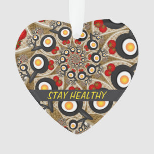 Adorno Brunch Arte Fractal Comida divertida, Tomates, Hue